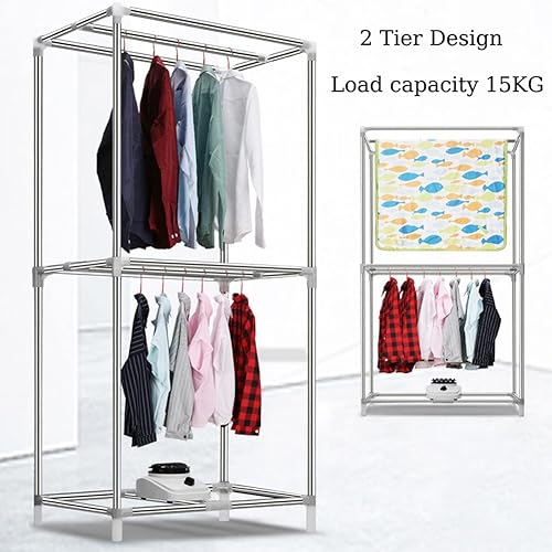 MegLob Binnen Elektrische Kledingdroger, 1200 W Air Wasserijverwarming, Draagbare Warme Luchtkleding Blaasverwarmingsapparaat, Opvouwbare Clother Droger Met Smart Timer - Image 4
