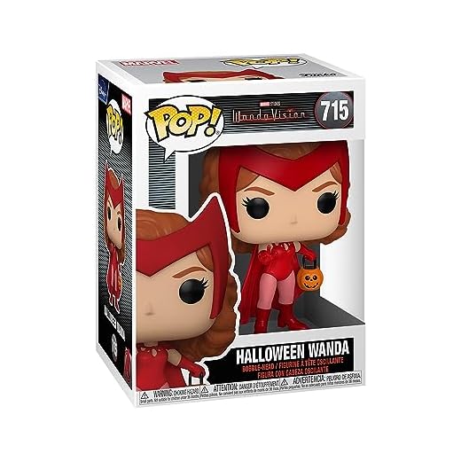 Funko Pop! Marvel: WandaVision - Scarlet Witch - Halloween Wanda Maximoff - Figura de Vinilo Coleccionable - Idea de Regalo- Mercancia Oficial - Juguetes para Niños y Adultos - TV Fans
