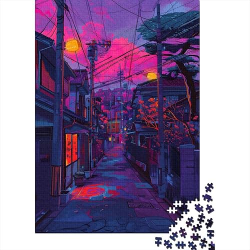 Image of Japanese Village Jigsaw Puzzle for Adults, 1000 Pieces, 70x50cm/1000pcs, Puzzle Gift Idea, Evening Leisure And Year-Round Leisure