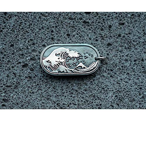 Sum-Elyn Surfing Japanese Mountains And Seas Original Handmade 99 Silver Pendant Hang Pendant Sterling-Silver Pendant #TOP6