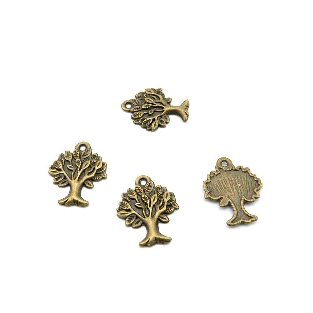 1100 Pieces Jewelry Making Charms Findings Antique Bronze Brass