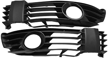 2PCS Front Bumper ABS Plastic Fog Light Grill Grille Cover With Hole For Passat B5.5 2001-2005