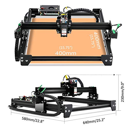 Image of LE-4040 Desktop Laser Engraver 5000mW Class 4, 40x40cm CNC Laser Engraving Machine Wood Cutter Carving for Acrylic Leather MDF Logo Picture DIY Making GRBL Control