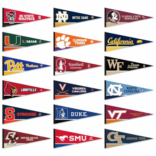 ACC College Pennant Set
