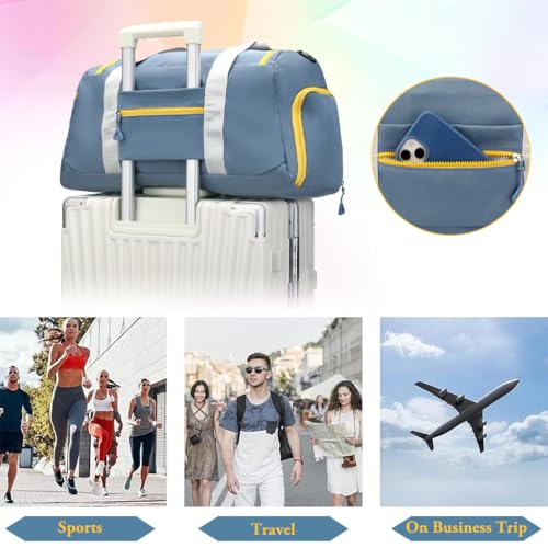 Image of PALAY Gym Bag for Men with Shoe Compartment & Wet Pocket, Duffle Bags for Travel, Large Capacity Portable Overnight Bag for Vacation, Gym, Sport, Yoga