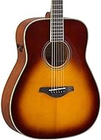 Vista 17 de Yamaha L-Series Guitarra Transacústica con Funda Rígida - Dreadnought, Sunburst Marrón