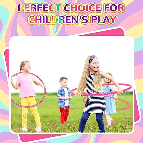 image for Shappy 6 Pcs Exercise Hoop Detachable Adjustable Plastic Toy Playgroun
