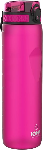 Ion8 Leak Proof 1 Litre Water Bottle, BPA Free, 1000ml (32oz)