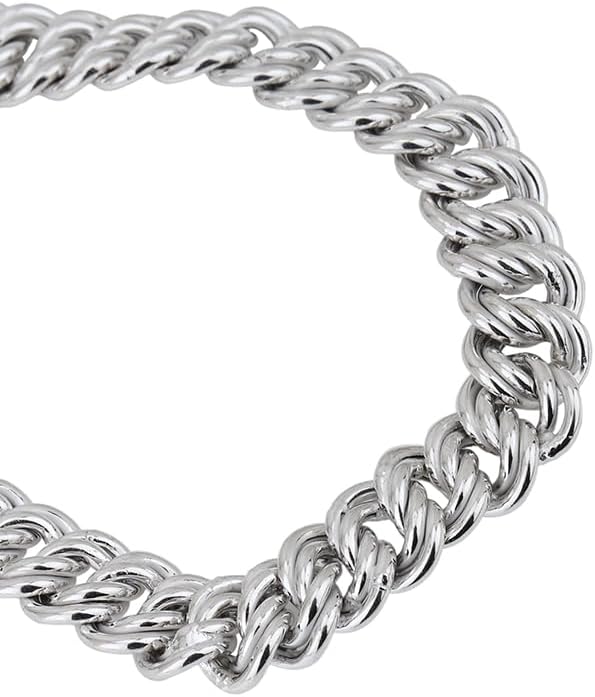Vanbelle Sterling Silver Jewelry - Rhodium Plated with 925 Stamp - Fancy Handmade Hollow Chain Bracelet for Men & Women - 8.5 Inches with Lobster Lock - Image 2