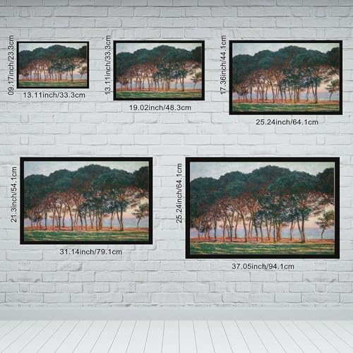 Impression sur toile Monet Under The Pine Trees décoration murale bureau 50x76 - 2