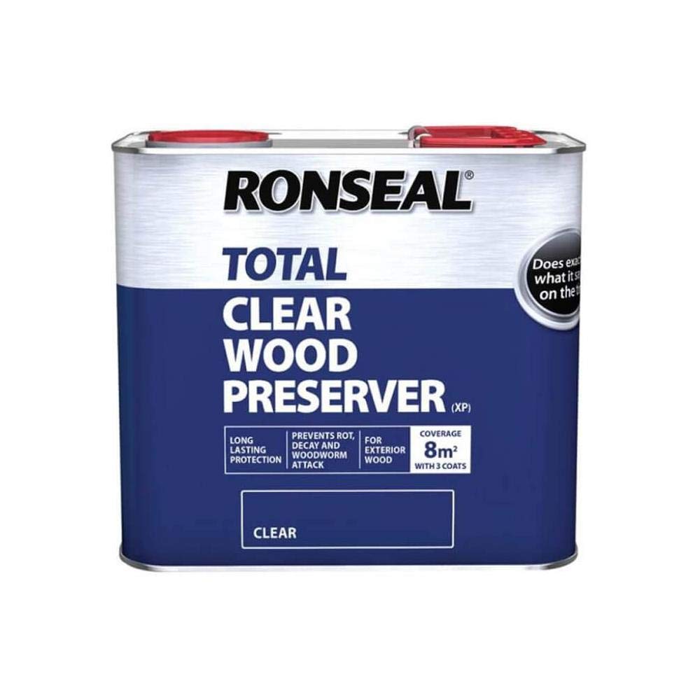 Ronseal Total Wood Preserver - Clear - 2.5L