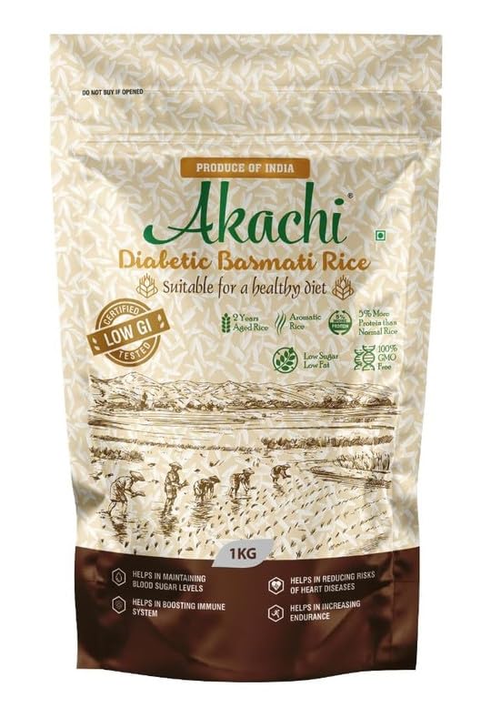 Akachi Diabetic Basmati Rice, Clinically Certified Low GI Rice