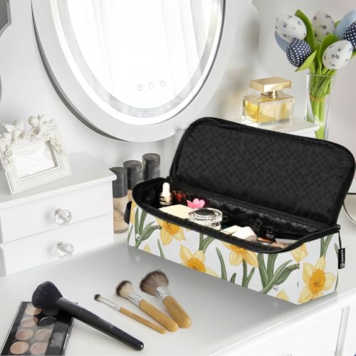 Bolsa de viaje amarilla para planchas de pelo resistente al calor miniatura 6