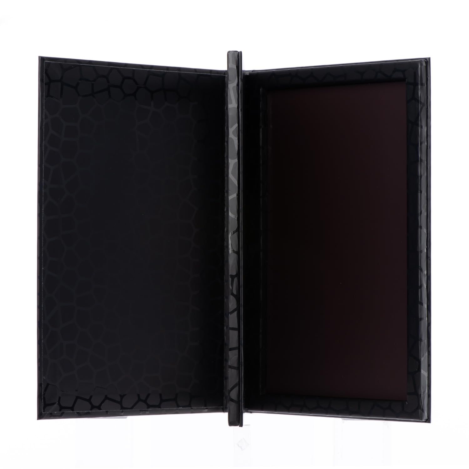 Allwon 2-Layer Book-Shaped Magnetic Palette, Large Empty Makeup Palette, Storage Box for Eyeshadow Lipstick, Blush, Powder, Black - Image 2