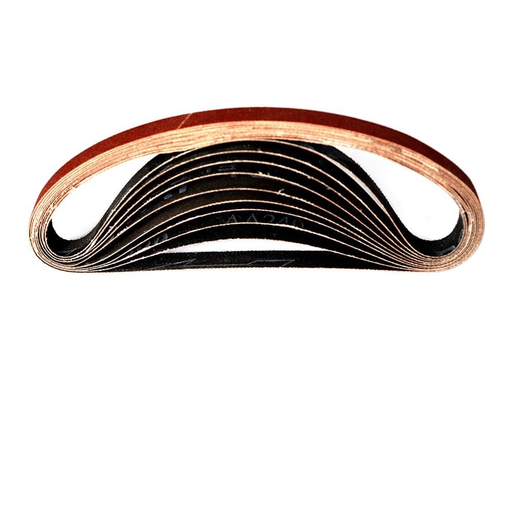 Paski ścierne, papier ścierny, 10 szt. 457x13 mm taśmy ścierne z tlenku glinu, 40-1000, różne gradacje, paski do szlifierki taśmowej pneumatycznej(10PCS 400 Grit)