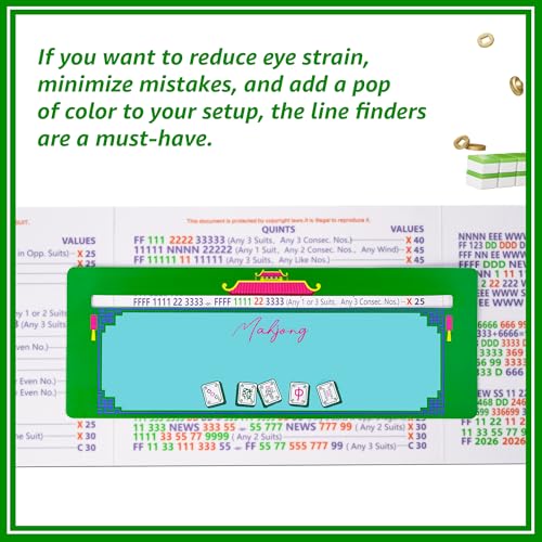 Mahjong Line Finder set 4 Pack, 7.48 x 2.76 pulgadas Line Readers miniatura 2