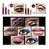 10 Colors Liquid Glitter Eyeliner Metallic Shimmer Glitter Eyeshadow Pigment Eyebrown Shimmer Waterproof Face Lips Art for Party Festival Makeup