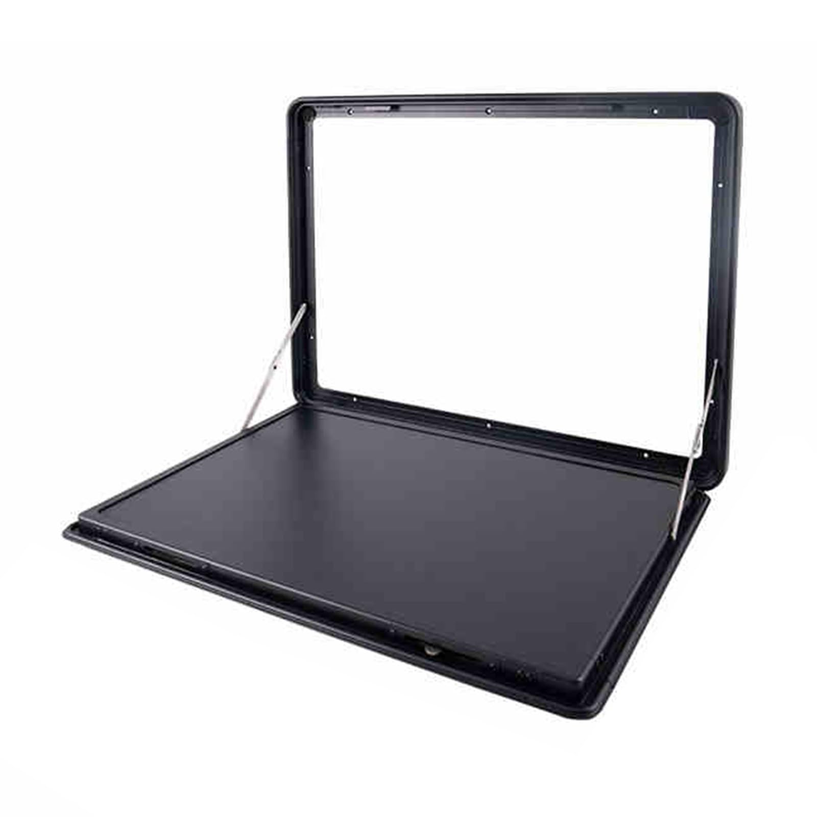 Table Pliante Extérieure pour Caravane, Table à Manger Murale Verrouillable en Aluminium, Table de Pique-Nique pour Camping-Car(Black,60x45cm)