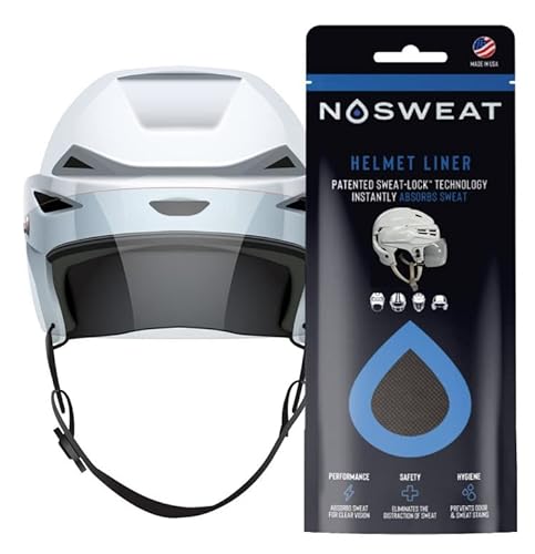 image for Hockey Helmet Sweat Liners - NHL Officially Licensed by NoSweat Patent