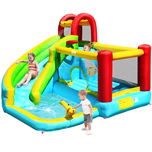 BOUNTECH Inflatable Water Slide, Bounce House Water Slide for Kid...