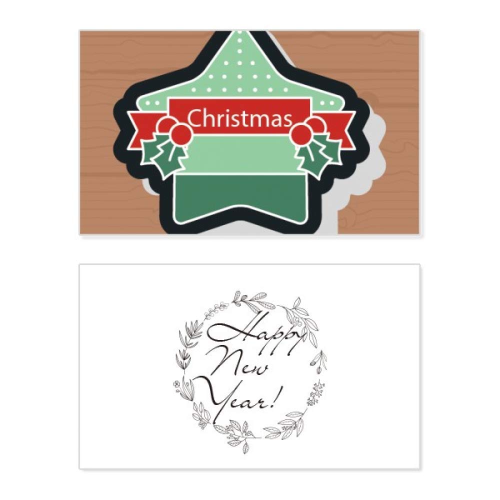Tarjeta de felicitación de Navidad con flor de Pascua elegante para felicitaciones navideñas 5