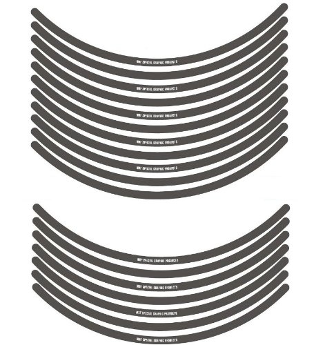 エムディーエフ リムストライプ ソリッドタイプ ダークグレー 10mm幅 17インチ RIM-10M-DG-17