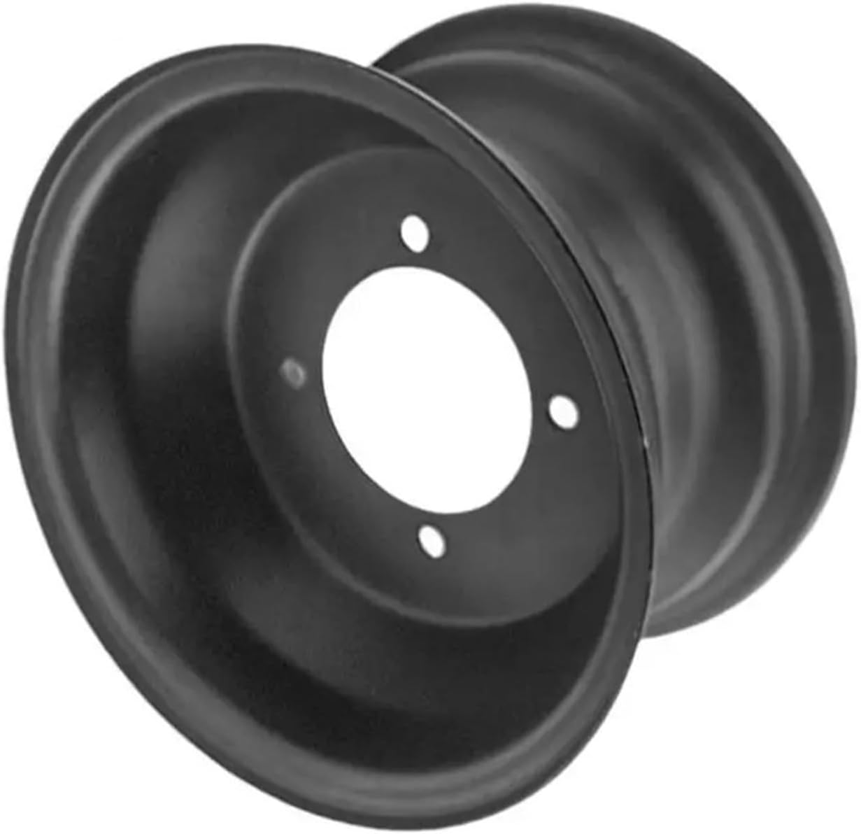 ATV 7 Inch Vacuum Rims for 150cc-250cc Motorcycles - 4/3 Hole Wheels for The Bull Accessories Durable Beach Riding Parts(Big 4 holes black)