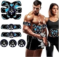 Yonars EMS Trainingsgerät, Elektrischer Muskelstimulator mit 8 Modi & 29 Stufen USB-Wiederaufladbarer Tragbarer Bauchmuskeltrainer Elektrostimulation