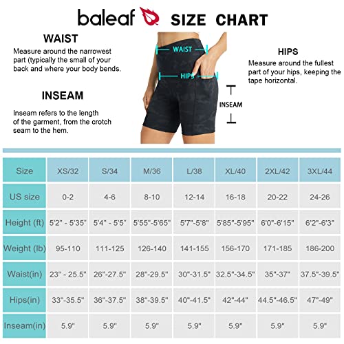 BALEAF Short feminino de cintura alta de 15,24 cm, ultra macio, para treino, ioga, corrida, atlético