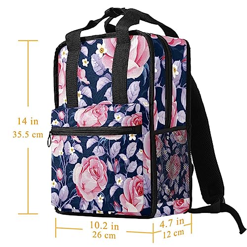 Cartable sac à dos pour garçon rose multicolore 35.5x26x12 cm