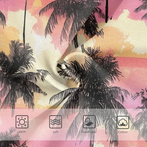 Wusikd Black Palm Tree Girls' Underwear Cotton Girls Briefs Soft Toddler Underwear 2T3