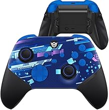 Ultra X Wireless Controller for Xbox Series X & S, for Xbox One, for Windows 7/8/10-4 Back Buttons - Adjustable Triggers - Interchangeable Thumbsticks - 6 Profiles - Blue Space Distortion