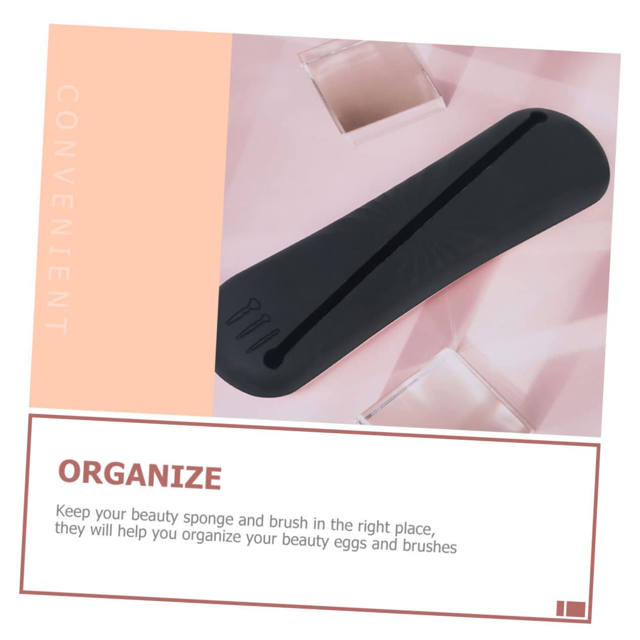 minkissy 3juegos Soporte De Esponjas y Pinceles De Maquillaje De Estuche De Viaje para Cosméticos Organizador Compacto y Portátil
