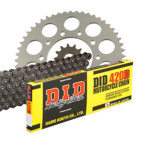 Kit chaîne DID 420 D compatible avec Gilera SMT 50 Racing Supermotard (D50B0) 2011-2012