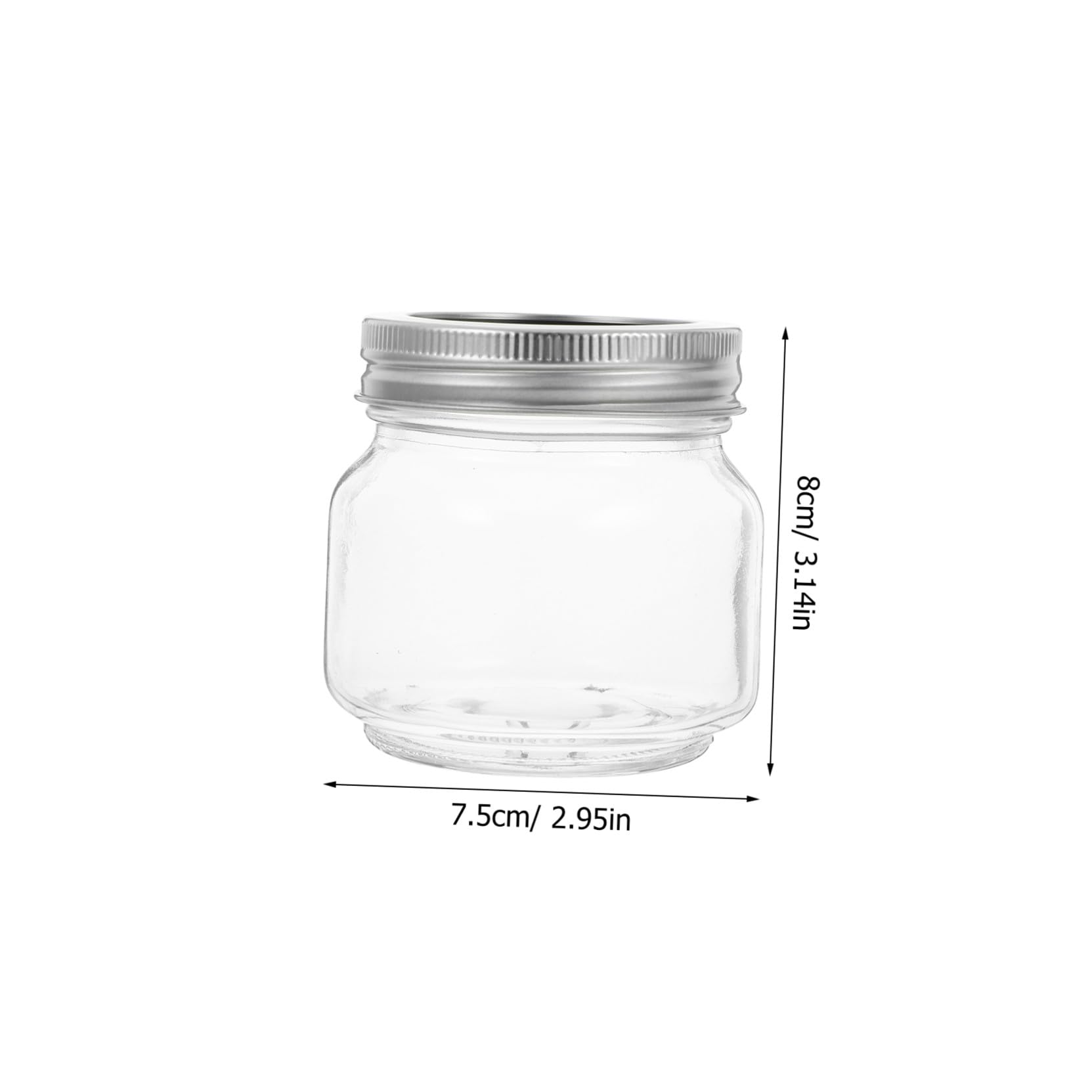 6 Stück Teiliges Luftdichte Vorratsgläser aus Glas mit Dicht Schließendem Deckel Kleine Mason Jars für Salat Marmelade Honig und Frischhaltedosen Stapelbar und Vielseitig