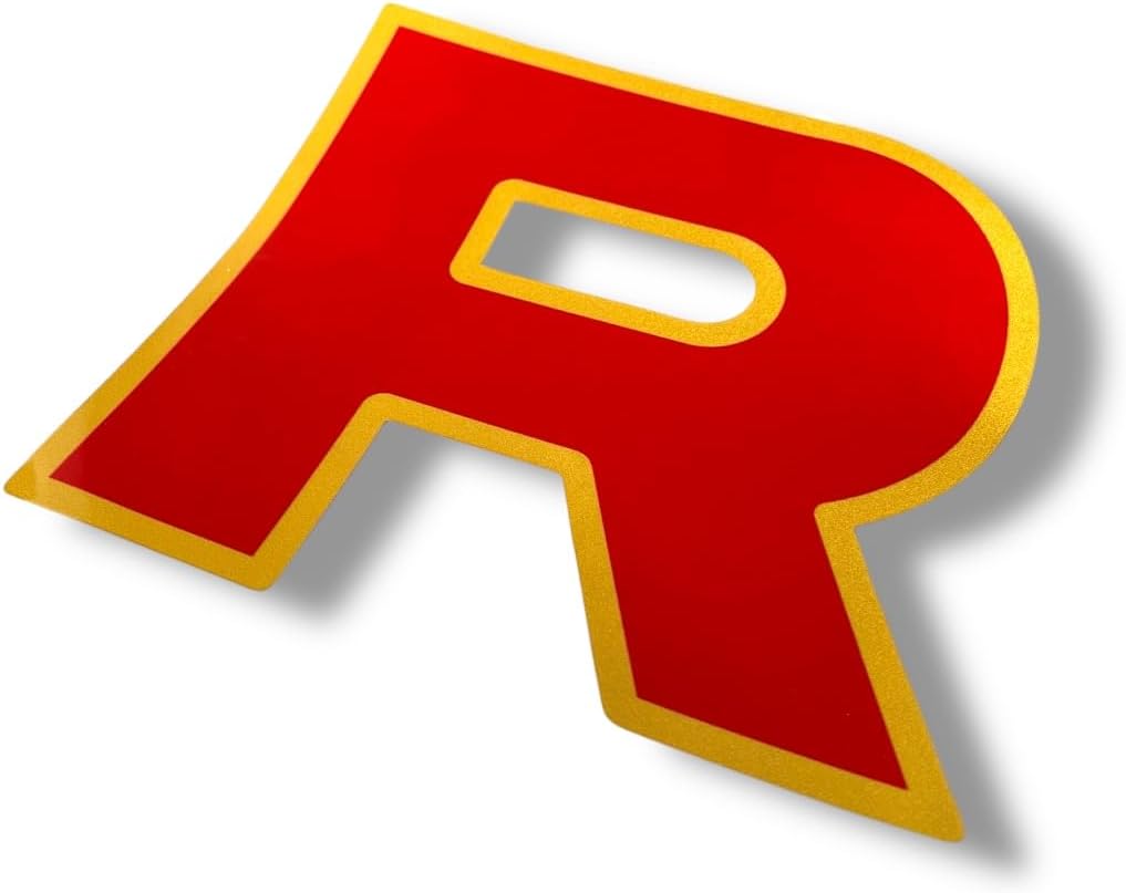 Team Rocket Car Sticker Jessie and James Car Decal Anime car Sticker Funny Decor Anime Vinyl Stickers for Cars JDM Stickers Otaku Merch Figure (Team)