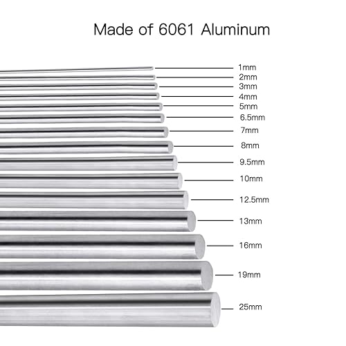 Miniatura 3 de Feelers Varilla redonda de aluminio de 18 "(3 mm) de diámetro 6061 de aluminio sólido para manualidades de bricolaje, 5.906 in de longitud, 20 piezas