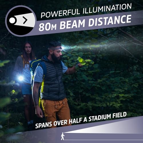 Image of Energizer LED Headlamp PRO (2-Pack), IPX4 Water Resistant Head Light | Hands-free light, camping headlamps for indoor and outdoor use, 260 lumens, head lights for forehead, 3 modes