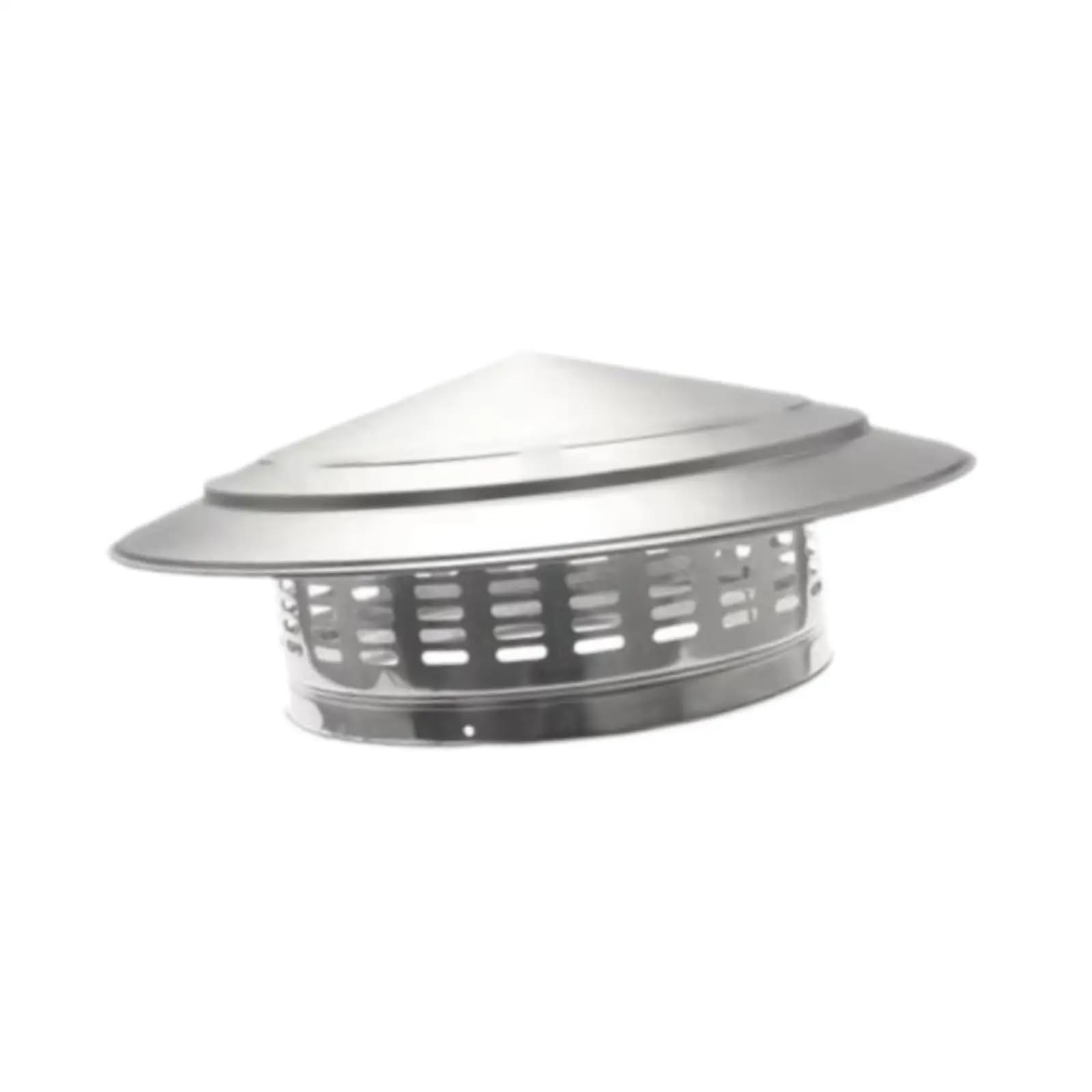 Chimney Cowl Vent Cap Weather Protection Rainproof Flue Heating Cool Air Outside Stainless Steel Fireplace Chimney Cover(39x39x15.4 cm)