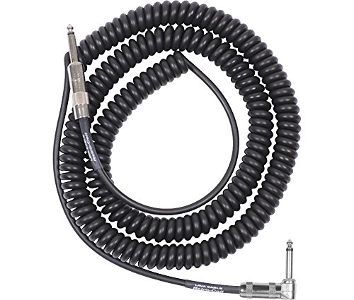 Lava Retro Coil 20-Foot Silent Instrument Cable Straight-Right Angle, Assorted Colors Black