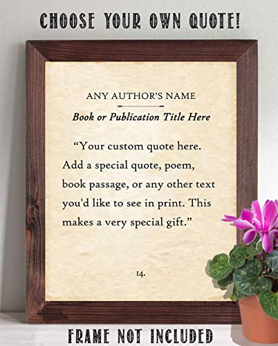 Lone Star Art Customized Book Page Quote Poster thumb #4