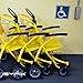 iSYFIX Handicap Signs Stickers Decal Symbol - 4 pack, 6x6 inch - ADA Compliant - Disable Wheelchair Sign, Disability Sticker, Premium Self-Adhesive Vinyl, Laminated, Indoor & Outdoor