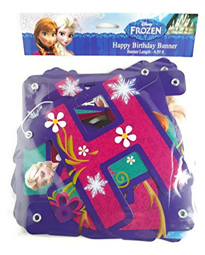 Disney Frozen Happy Birthday Banner