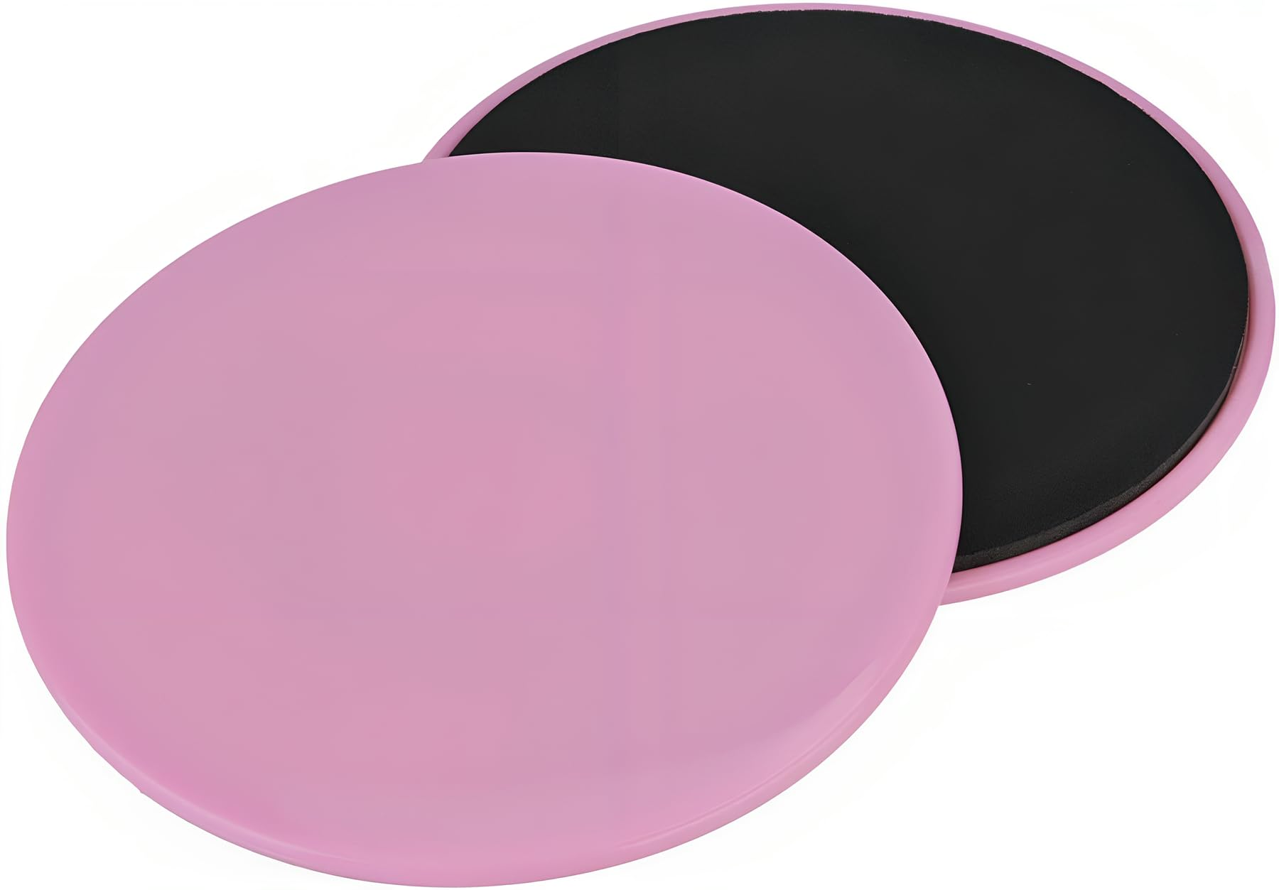 Tuokay, 2er Doppelseitige Gliding Discs, Fitness Disc Slides für Fitnessstudio, Zuhause & Yoga & Pilates, für Teppich, Fliesen, Laminat, Holzboden (Rosa)