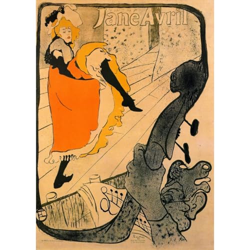 Toile Toulouse-Lautrec Jane Avril pour revivre la magie de la Belle Époque