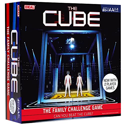 IDEAL | The Cube: The family challenge game, can you beat the Cube? | Family TV Show Board Game| For 2-8 Players | Ages 8+