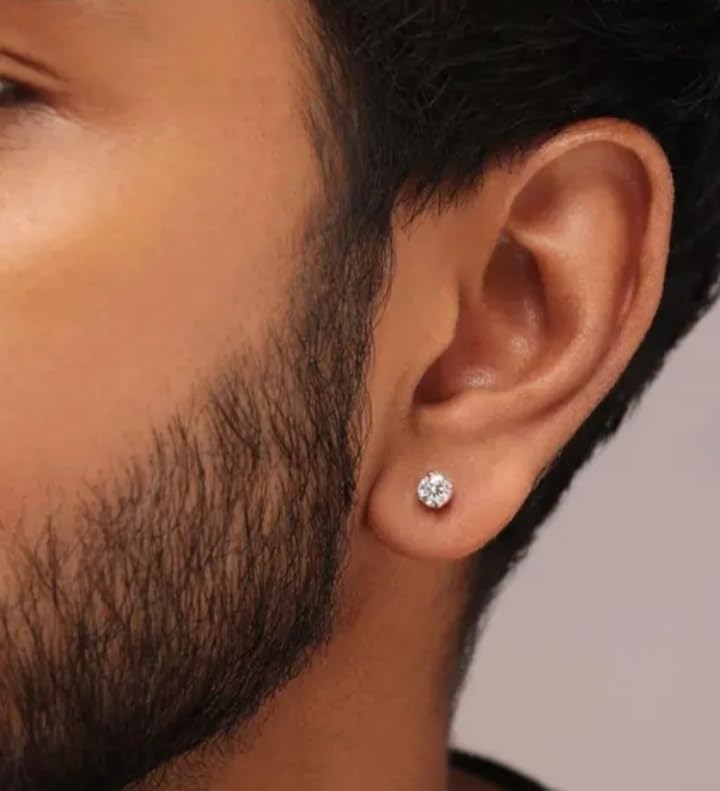Fashionable Premium Classic Stud Earring for Men and Women, Golden Color