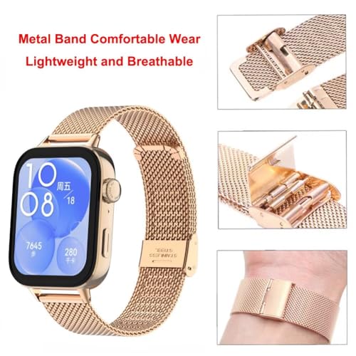 Correa metálica compatible con Huawei Watch Fit 3/4/4pro miniatura 7