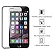 iPhone 6s Screen Protector, Allytech(TM) Full Screen Tempered Glass Protector [HD Clear] [Scratch-Resistant] [Bubble Free Easy Installation] [Full Screen Protection] for 4.7 inches iPhone 6s/6 (Black)