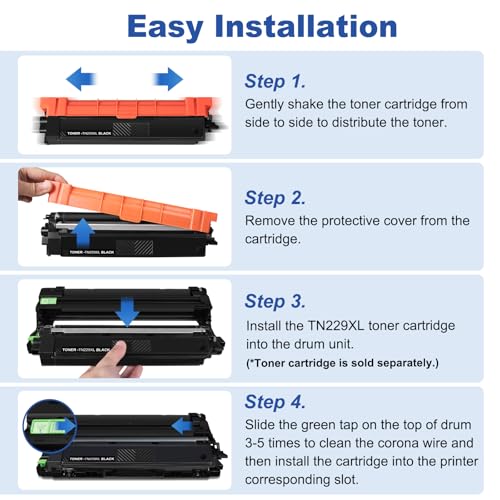 Image of DR229CL Drum Unit Compatible for Brother DR229CL DR-229CL Use with TN229XL | work with HL-L3220CDW L3280CDW L3295CDW L3300CDW MFC-L3720CDW L3780CDW L3765CDW L8395CDW Series Printer 4 Pack (Drum Only)
